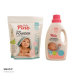 مایع و پودر ماشین لباسشویی پینو بیبی مدل Mix وزن 1800 گرم مجموعه 2 عددی